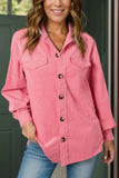 Collared Neck Long Sleeve Shirt - Trendsi - Flyclothing LLC