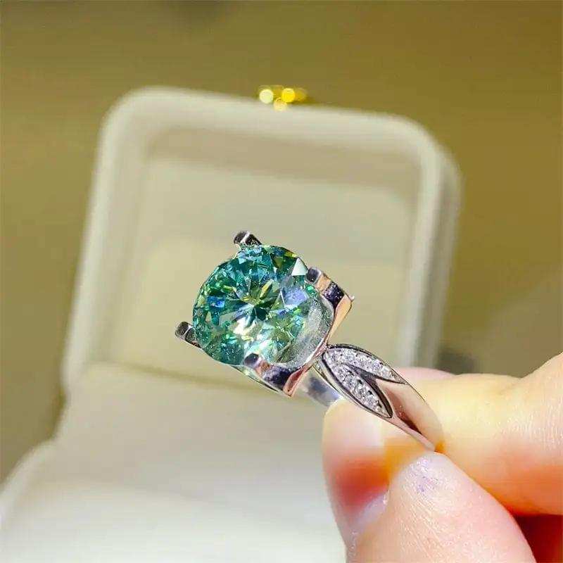 5 Carat Moissanite Zircon 925 Sterling Silver Ring - Trendsi - Flyclothing LLC