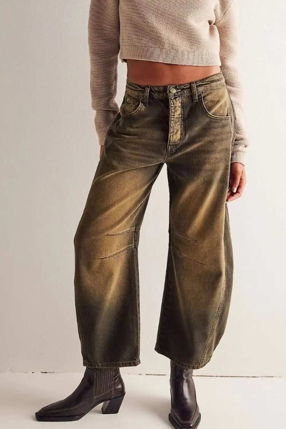 Wide Leg Jeans with Pockets - Trendsi - Flyclothing LLC