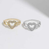 925 Sterling Silver Heart Ring - Trendsi - Flyclothing LLC