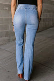 High Waist Bootcut Jeans - Trendsi - Flyclothing LLC