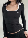 Devine Bow Long Sleeve Slim Knit Top - Trendsi - Flyclothing LLC