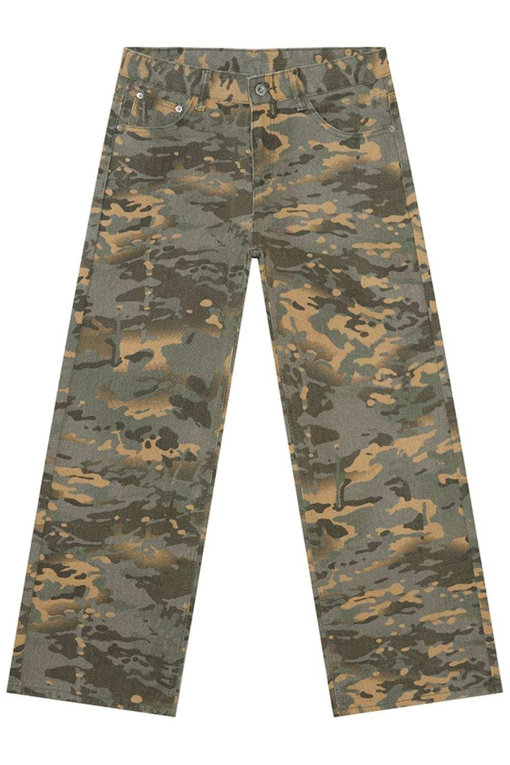 Camouflage Jeans with Pockets - Trendsi - Flyclothing LLC