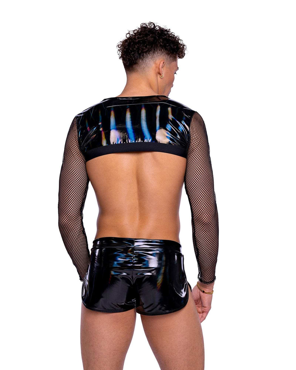 Roma Costume 6519 Vinyl with Iridescent Print Runner Shorts - Roma Costume - Flyclothing LLC