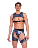 Roma Costume 6522 Shimmer Camouflage Cropped Top - Roma Costume - Flyclothing LLC