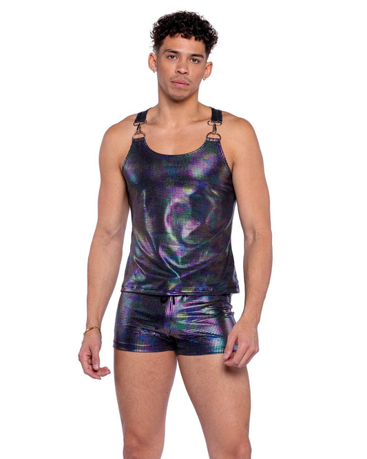 Roma Costume 6530 Rainbow Shimmer Camouflage Shorts - Roma Costume - Flyclothing LLC