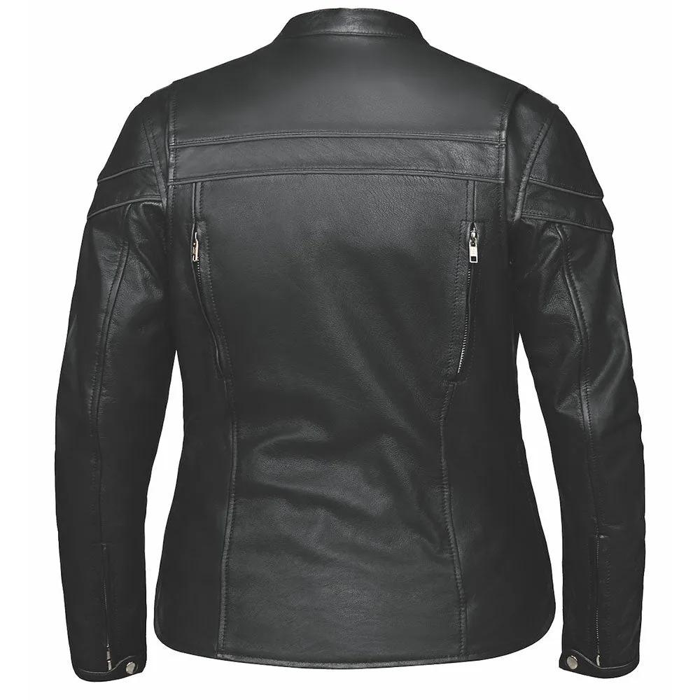 Harley - Ladies Premium Leather Jacket - Unik Just for Bikers - Flyclothing LLC