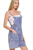 Zenana Woven Double Gauze Acid Washed Romper - Trendsi - Flyclothing LLC