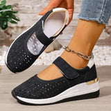 Breathable Cutout Wedge Loafers - Trendsi - Flyclothing LLC