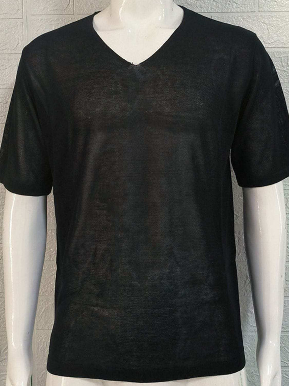 Men's V-Neck Short Sleeve T-Shirt - Trendsi - Flyclothing LLC