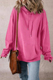 Drawstring Pocketed Long Sleeve Hoodie - Trendsi - Flyclothing LLC