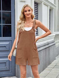 Lovelet Knotted Wide Strap Scoop Neck Overalls - Trendsi - Flyclothing LLC