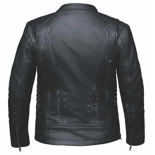 Raven - Ladies Premium Leather Jacket - Unik Just for Bikers - Flyclothing LLC
