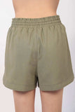 VERY J Drawstring Elastic Waist Linen Shorts - Trendsi - Flyclothing LLC
