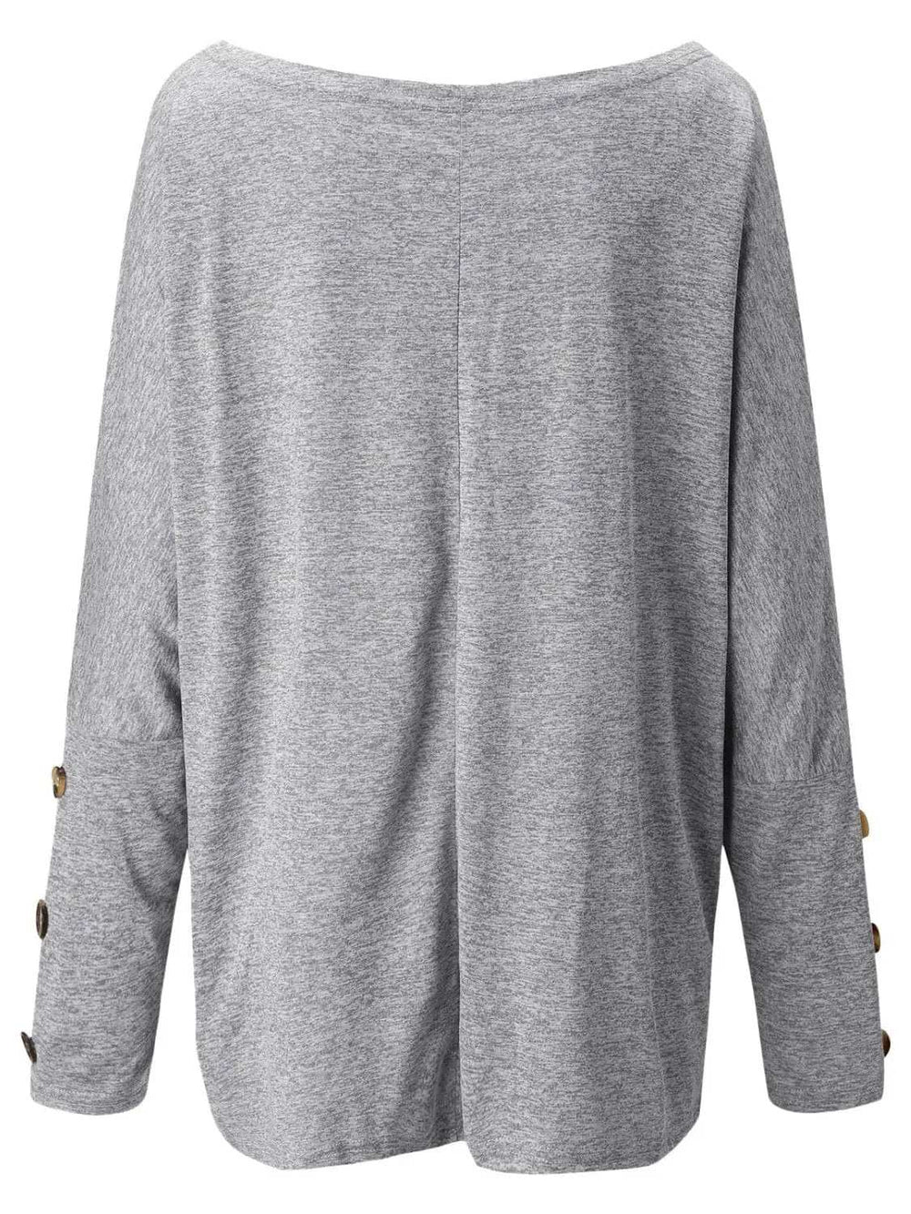 One Shoulder Long Sleeve T-Shirt - Trendsi - Flyclothing LLC