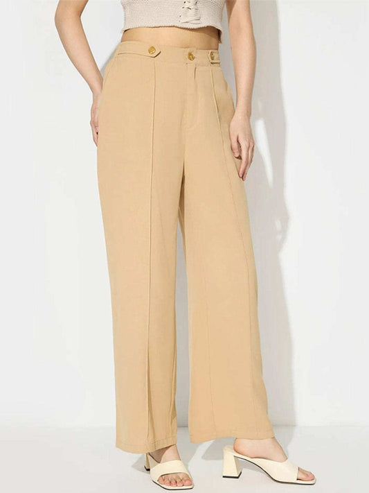 Wide Leg Pants with Pockets - Trendsi - Flyclothing LLC