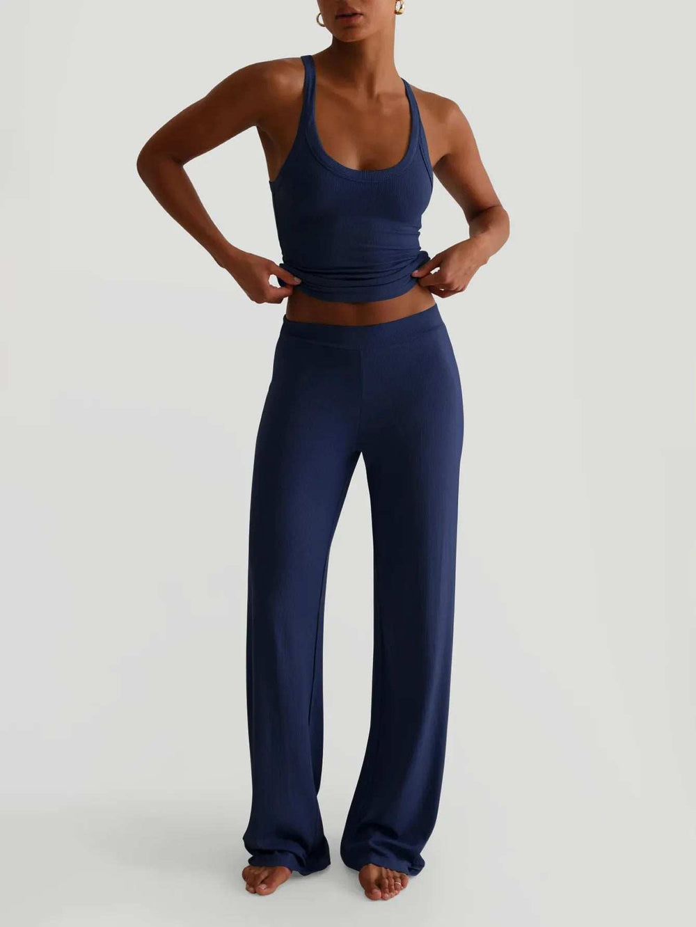 Scoop Neck Cami and Pants Set - Trendsi - Flyclothing LLC