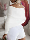 Long Sleeve Cropped Knit Top - Trendsi - Flyclothing LLC