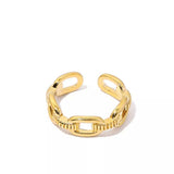 18K Gold-Plated Open Ring - Trendsi - Flyclothing LLC