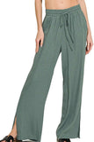 Zenana Linen Drawstring Pants - Trendsi - Flyclothing LLC