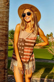 BiBi American Flag Print Knit Sleeveless Top - Trendsi - Flyclothing LLC