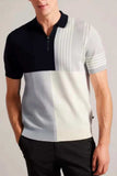 Men's Plus Size Color Block Short Sleeve Polo - Trendsi - Flyclothing LLC