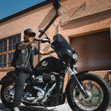 Lowcut - Mens Short Leather Club Vest - Unik Just for Bikers - Flyclothing LLC