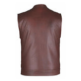 Custer - Unik Mens Motorcycle Biker Leather Club Vest - Unik Just for Bikers - Flyclothing LLC