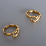 Titanium Steel Hug Bypass Ring - Trendsi - Flyclothing LLC