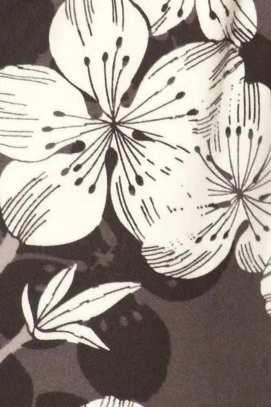 Leggings Depot Full Size Buttery Soft Floral Joggers with Drawstring Plus Size - Trendsi - Flyclothing LLC