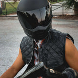 Black Diamond - Mens Premium Leather Diamond Stitch Club Vest - Unik Just for Bikers - Flyclothing LLC