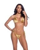 Roma Costume 6676 2PC Crushed Velvet Bikini Tie Set - Roma Costume - Flyclothing LLC