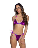 Roma Costume 6676 2PC Crushed Velvet Bikini Tie Set - Roma Costume - Flyclothing LLC