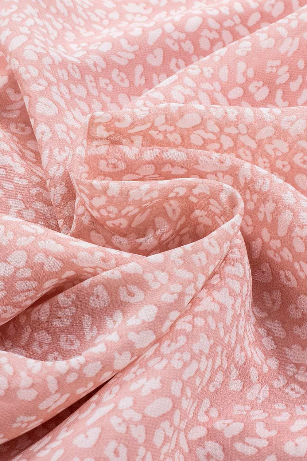 Frill Printed Round Neck Tank - Trendsi - Flyclothing LLC