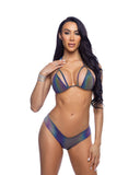 Roma Costume 6699 2PC Reflective Low Rise Short Set - Roma Costume - Flyclothing LLC