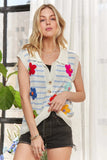 ADORA Short Sleeveless Flower Top - Trendsi - Flyclothing LLC