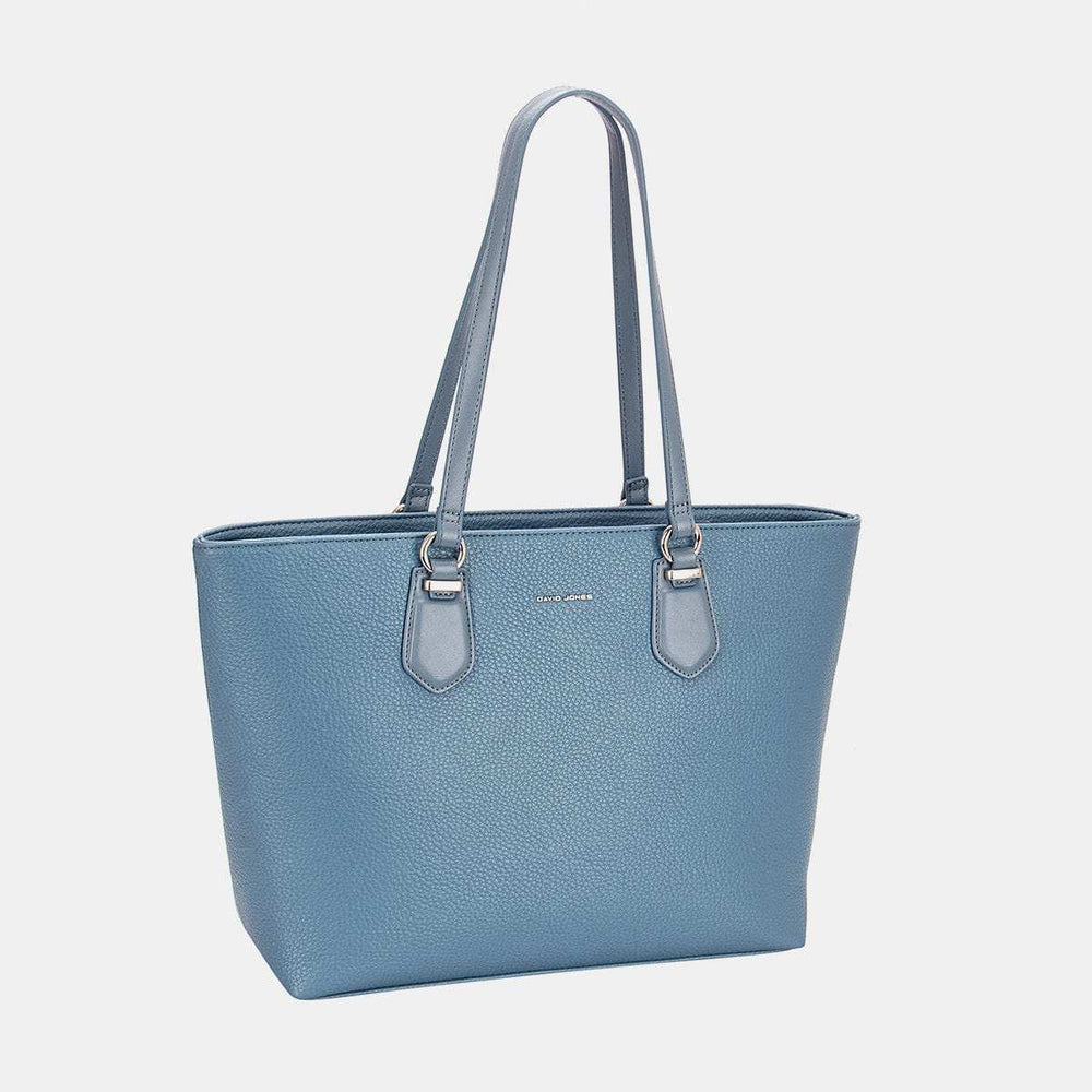 David Jones PU Leather Tote Bag - Trendsi - Flyclothing LLC