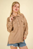 VERY J Collared Half Button Knit Top with Pockets - Trendsi - Flyclothing LLC