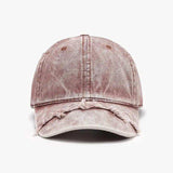 Fringe Adjustable Cotton Baseball Cap - Trendsi - Flyclothing LLC