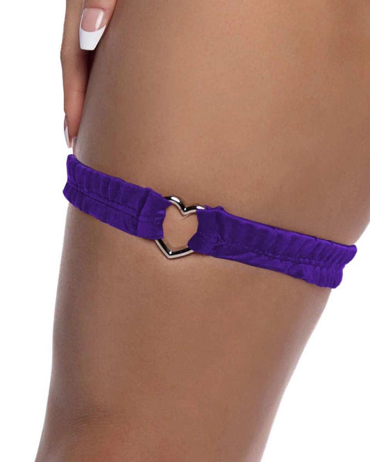 Roma Costume 6728 Spandex Garter with Heart Shaped Hardware - Roma Costume - Flyclothing LLC