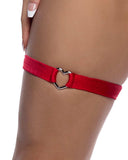 Roma Costume 6728 Spandex Garter with Heart Shaped Hardware - Roma Costume - Flyclothing LLC