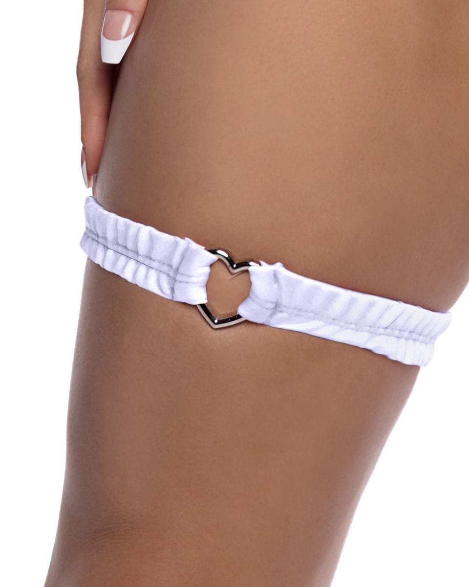 Roma Costume 6728 Spandex Garter with Heart Shaped Hardware - Roma Costume - Flyclothing LLC