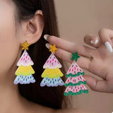 Christmas Tree Dangle Earrings - Trendsi - Flyclothing LLC