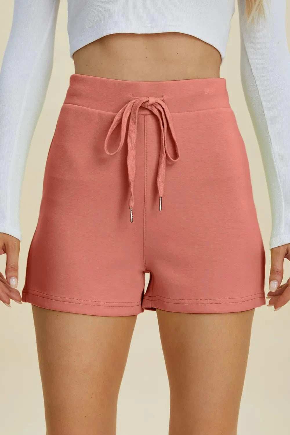 Basic Bae Full Size Air Scuba Drawstring High Waist Shorts - Trendsi - Flyclothing LLC