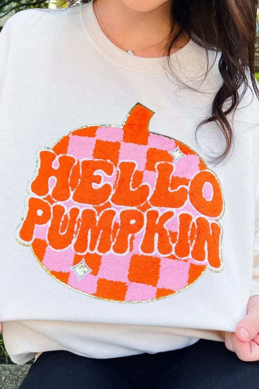 Graphic Round Neck Long Sleeve Sweatshirt - Trendsi - Flyclothing LLC