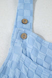 Checkered Pocketed Wide Leg Overalls - Trendsi - Flyclothing LLC
