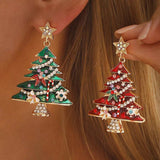 Christmas Tree Dangle Earrings - Trendsi - Flyclothing LLC