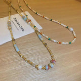 Alloy Pearl Beaded Necklace - Trendsi - Flyclothing LLC