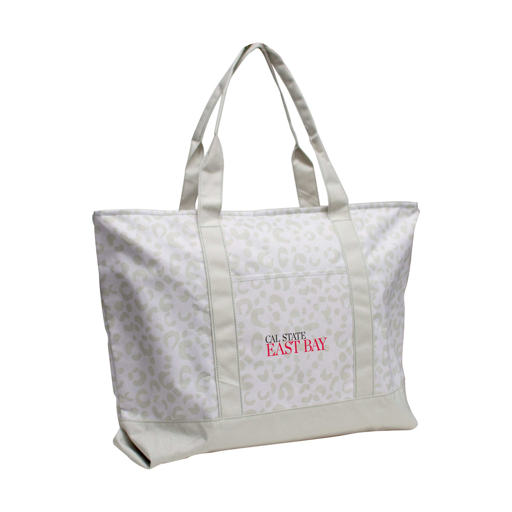 Cal State East Bay Hayward Leopard Pattern Tote - Logo Brands - Flyclothing LLC