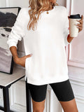 Ivy Lane Round Neck Long Sleeve Sweatshirt - Trendsi - Flyclothing LLC